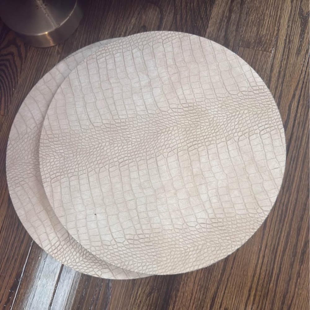 Elegant Cream Textured Placemats